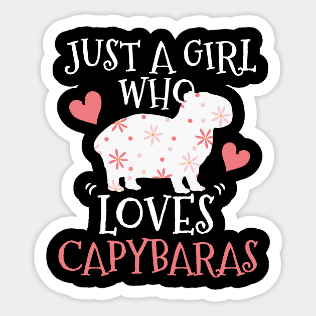 Capybara Capybara Lover Sticker by CreativeGiftShop